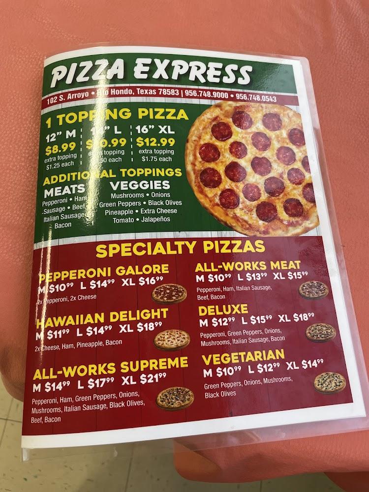 Pizza Express Menu image 2